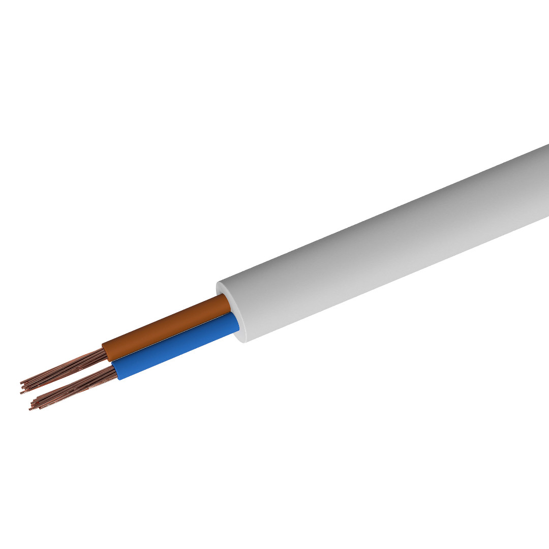 Провод ПВС 2х1.0 белый ГОСТ