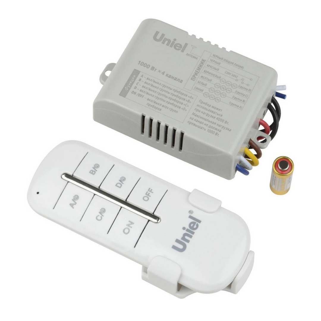 UCH-P005-G4-1000W-30M Пульт управления светом. 4 канала*1000Вт. ТМ Uniel UCH-P005-G4-1000W-30M Пульт управления светом. 4 канала*1000Вт. ТМ Uniel